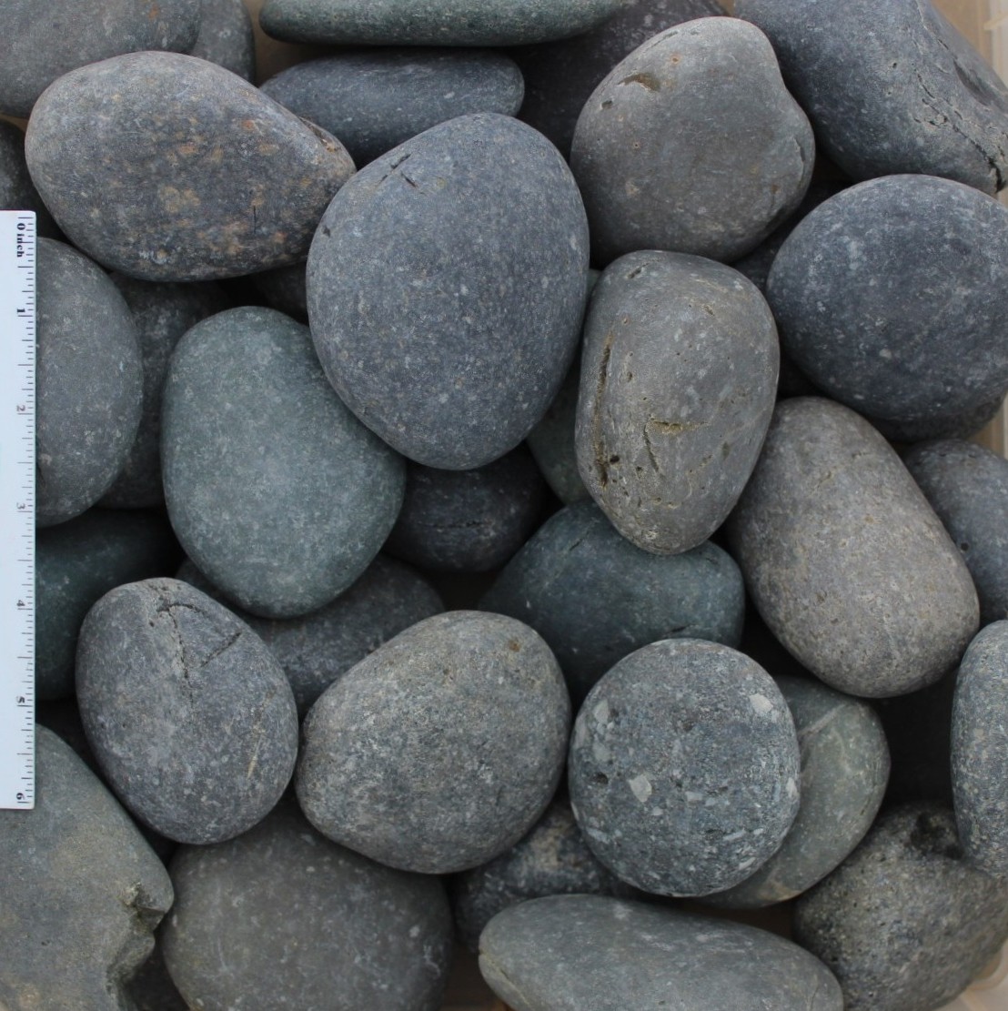 Black Mexican Beach Pebble Premium 2 to 3 inch
